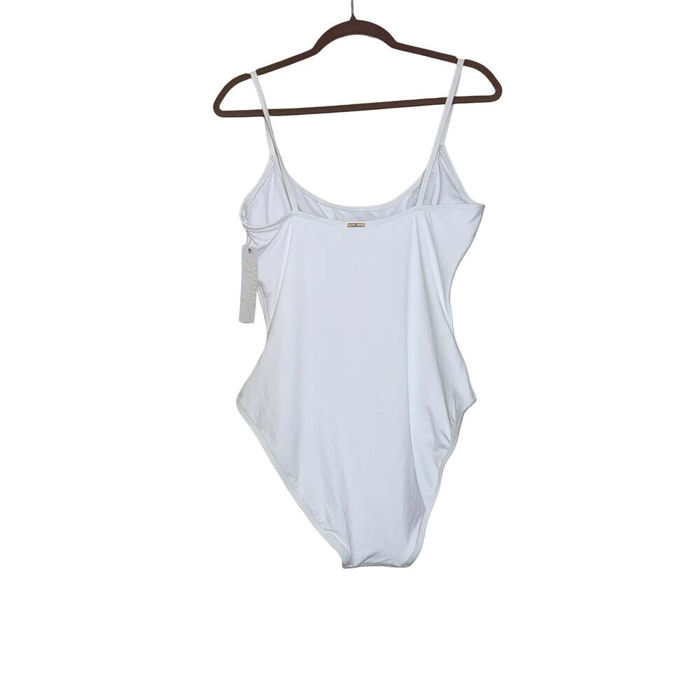 NWT Anne Cole Signature White One-Piece Swimsuit Size 16 - Picture 2 of 5